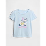 Gap Kız Bebek Açık Mavi Grafik Baskılı T-Shirt - 3 Yaş