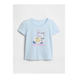 GAP Kız Bebek Açık Mavi Grafik Baskılı T-Shirt