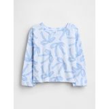 Gap Kız Bebek Açık Mavi Mix & Match Drop-Shoulder T-Shirt - 2 Yaş