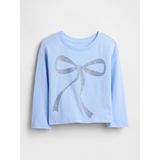 Gap Kız Bebek Açık Mavi Mix & Match Relaxed Grafik T-Shirt - 3 Yaş