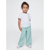 Gap Kız Bebek Açık Mavi Ultrasoft Pull-On Baggy Wide-Leg Jean Pantolon - 6 - 12 Ay