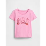 Gap Kız Bebek Açık Pembe Babygap Logo T-Shirt - 4 Yaş