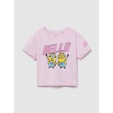 Gap Kız Bebek Açık Pembe Minyonlar Grafik Baskılı T-Shirt - 3 Yaş