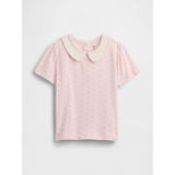 Gap Kız Bebek Açık Pembe Puff Sleeve Yaka T-Shirt - 3 Yaş