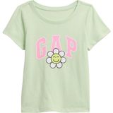 Gap Kız Bebek Açık Yeşil Babygap Logo T-Shirt - 12 - 18 Ay