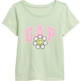 Gap Kız Bebek Açık Yeşil Babygap Logo T-Shirt - 3 Yaş