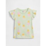 Gap Kız Bebek Açık Yeşil Babygap Uçuşan Kol T-Shirt - 5 Yaş
