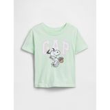 Gap Kız Bebek Açık Yeşil Grafik Baskılı T-Shirt - 4 Yaş