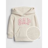 Gap Kız Bebek Bej Gap Logo Kapüşonlu Fleece Sweatshirt - 3 Yaş