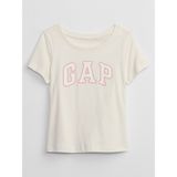 Gap Kız Bebek Bej Gap Logo T-Shirt - 5 Yaş