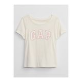 GAP Kız Bebek Bej Logo T-shirt