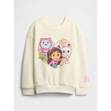 Gap Kız Bebek Beyaz Gap Relaxed Grafik Sweatshirt - 2 Yaş