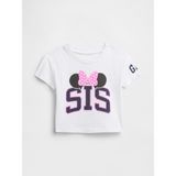 Gap Kız Bebek Beyaz Grafik Baskılı T-Shirt - 2 Yaş