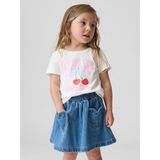 Gap Kız Bebek Beyaz Logo T-Shirt - 3 Yaş