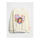 GAP Kız Bebek Beyaz Relaxed Grafik Sweatshirt