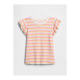 GAP Kız Bebek Çok Renkli Flutter Sleeve T-Shirt