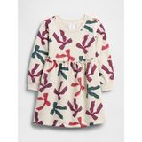 Gap Kız Bebek Çok Renkli Gap Baskılı Sweatshirt Elbise - 3 Yaş