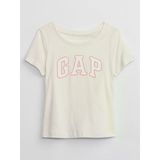 Gap Kız Bebek Grafik Baskılı T-Shirt Krem