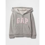 Gap Kız Bebek Gri Gap Logo Fermuarlı Kapüşonlu Sweatshirt - 3 Yaş
