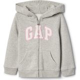 Gap Kız Bebek Gri Gap Logo Kapüşonlu Sweatshirt - 0 - 3 Ay