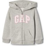 Gap Kız Bebek Gri Gap Logo Kapüşonlu Sweatshirt - 0 - 3 Ay