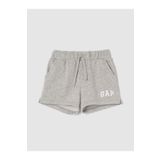 GAP Kız Bebek Gri Gap Logo Pull-On Fransız Havlu Kumaş Şort