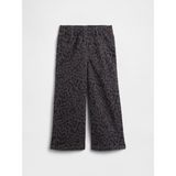 Gap Kız Bebek Gri Gap Pull-On Leopar Wide-Leg Jean Pantolon - 2 Yaş