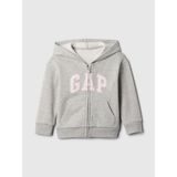 Gap Kız Bebek Gri Gap Relaxed Logo Fermuarlı Sweatshirt - 6 - 12 Ay