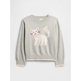 Gap Kız Bebek Gri Intarsia Kazak - 18 - 24 Ay
