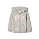 GAP Kız Bebek Gri Logo Kapüşonlu Sweatshirt