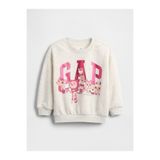 GAP Kız Bebek Gri VintageSoft Gabby Cat Logo Sweatshirt