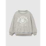 Gap Kız Bebek Gri Vintagesoft Terry Ayı Logo Sweatshirt - 5 Yaş