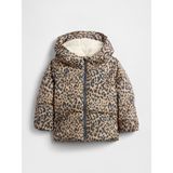 Gap Kız Bebek Kahverengi Coldcontrol Max Sherpa Puffer Şişme Mont - 6 - 12 Ay
