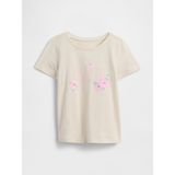 Gap Kız Bebek Kırık Beyaz Babygap Logo T-Shirt - 18 - 24 Ay