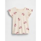 Gap Kız Bebek Kırık Beyaz Babygap Uçuşan Kol T-Shirt - 5 Yaş