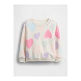 GAP Kız Bebek Kırık Beyaz VintageSoft Sweatshirt