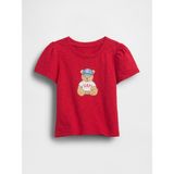 Gap Kız Bebek Kırmızı Brannan Bear T-Shirt - 5 Yaş