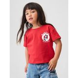 Gap Kız Bebek Kırmızı Grafik Baskılı T-Shirt - 4 Yaş
