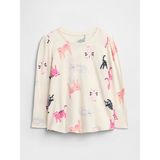 Gap Kız Bebek Krem Gap Puff Sleeve T-Shirt - 6 - 12 Ay