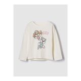 GAP Kız Bebek Krem Logo Grafik T-Shirt
