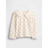 Gap Kız Bebek Krem Sailor Yaka Uzun Kollu T-Shirt - 5 Yaş