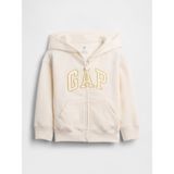Gap Kız Bebek Krem Vintagesoft Logo Fermuarlı Sweatshirt - 6 Yaş