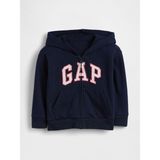 Gap Kız Bebek Lacivert Babygap Rahat Logo Fermuarlı Sweatshirt - 4 Yaş