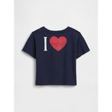 Gap Kız Bebek Lacivert Brannan Bear Gap Logo T-Shirt - 4 Yaş