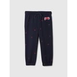 Gap Kız Bebek Lacivert Gap Logo Kalp Desenli Pull-On Jogger Fleece Eşofman Altı - 12 - 18 Ay