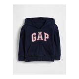 GAP Kız Bebek Lacivert Logo Fermuarlı Sweatshirt