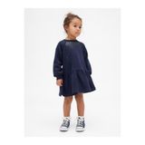 GAP Kız Bebek Lacivert Sweatshirt Elbise