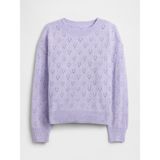 Gap Kız Bebek Lila Cashsoft Pointelle Bisiklet Yaka Kazak - 2 Yaş