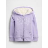 Gap Kız Bebek Lila Gap Logo Sherpa Astarlı Sweatshirt - 5 Yaş