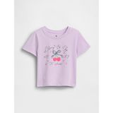 Gap Kız Bebek Lila Mix & Match Grafik Baskılı T-Shirt - 18 - 24 Ay